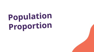Population
Proportion
 