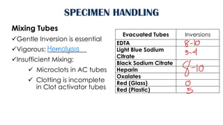 Gentle Inversion Comprehensive Guide to Specimen Handling and Blood Sample Processing in ...