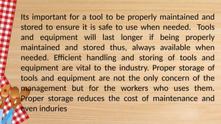 STORING AND LABELLING OF TOOLS AND EQUIPMENT.pptx