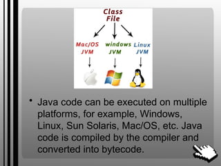 Introduction of java coding and programming | PPTX