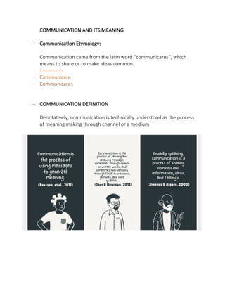 Comprehensive Guide to Communication: Nature, Types, and Technology | DOCX