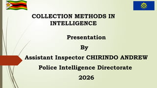 Collection Methods in Intelligence (Methods and Sources of Intelligence ...