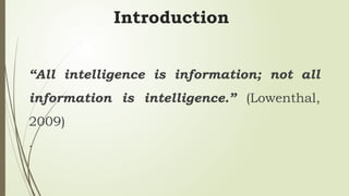 Collection Methods in Intelligence (Methods and Sources of Intelligence ...