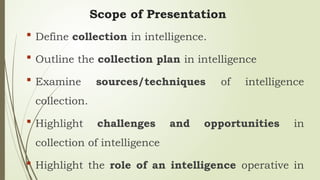 Collection Methods in Intelligence (Methods and Sources of Intelligence ...