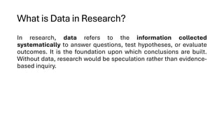 Comprehensive Overview of Data Types, Variables, and Their Roles in ...