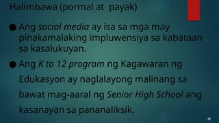 Program Halimbawa PILING LARANG - KATANGIAN NG AKADEMIKONG PAGSUSULAT | PPTX