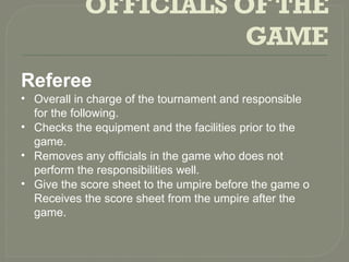 Basic rules and regulations in badminton | PPTX