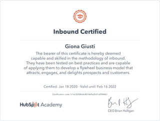 Inbound Certification | HubSpot Academy