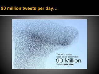90 million tweets per day…
 