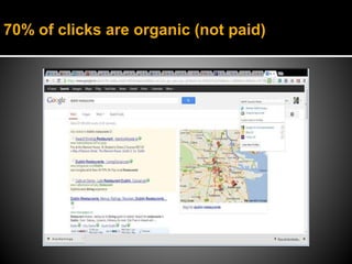 70% of clicks are organic (not paid)
 