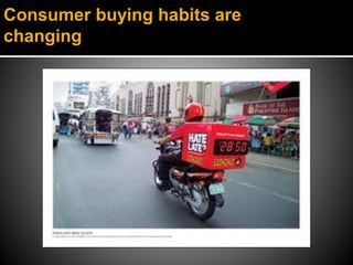 Consumer buying habits are
changing
 