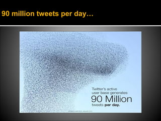 90 million tweets per day…
 
