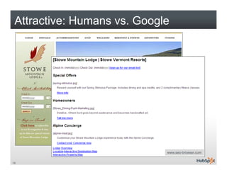 Attractive: Humans vs. Google




                             www.seo-browser.com

14
 