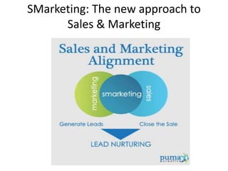 SMarketing: The new approach to
Sales & Marketing
 