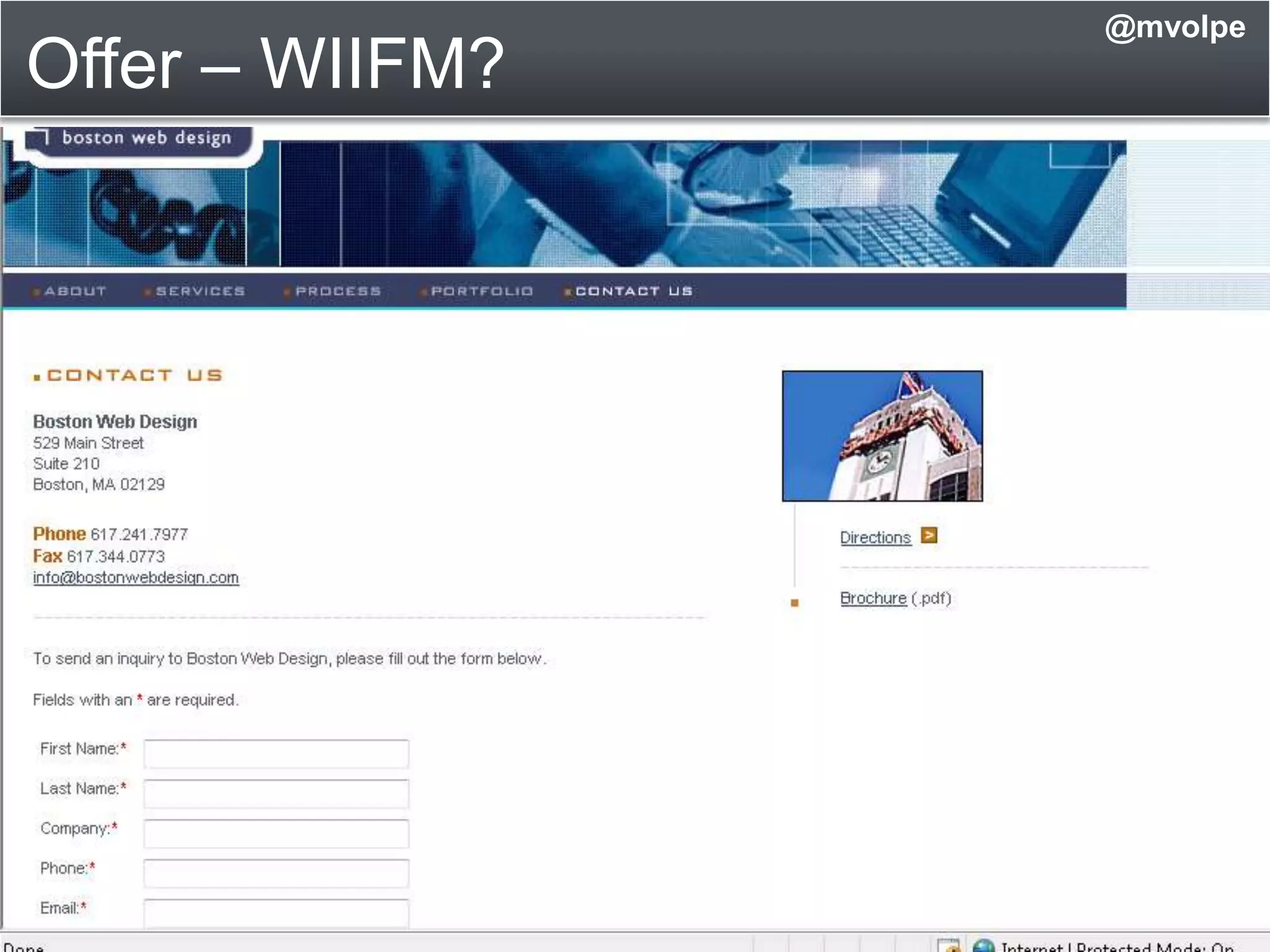 No Call to Action@mvolpe