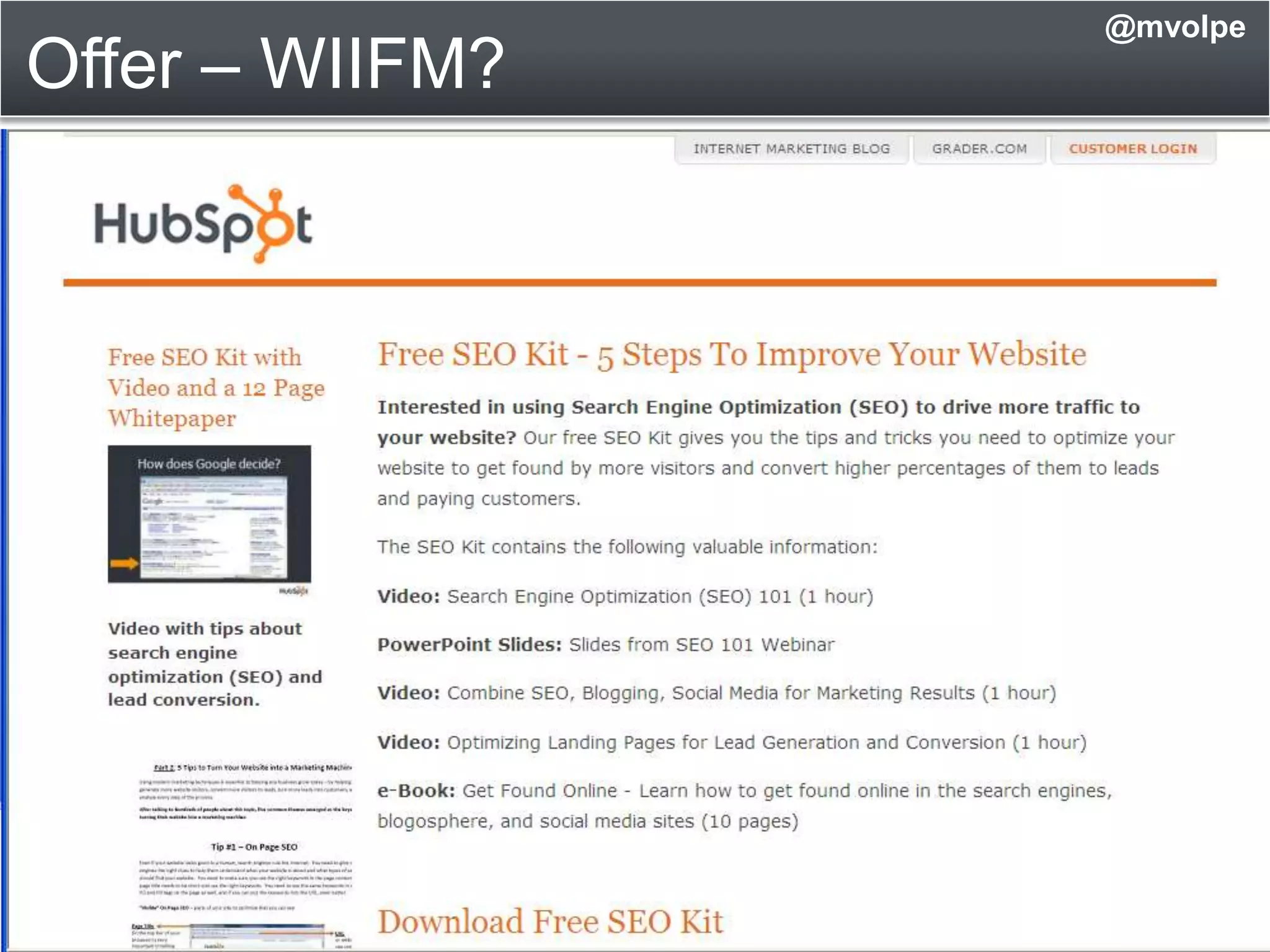 Good Homepage Call to Action@mvolpe