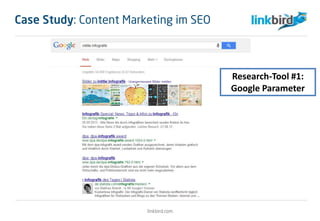 Research-Tool #1:
Google Parameter
linkbird.com
Case Study: Content Marketing im SEO
 