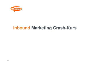 Inbound Marketing Crash-Kurs




15
 