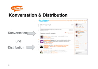 Konversation & Distribution


Konversation

     und
Distribution




35
 