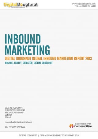 Digital Doughnut - 2013 Inbound marketing report