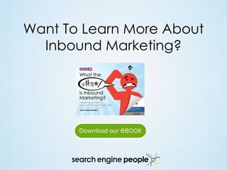 Want To Learn More About
Inbound Marketing?

 