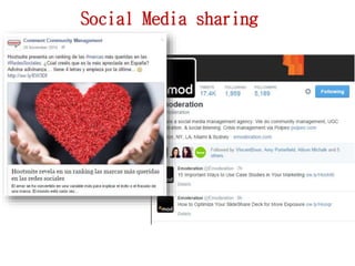 Social Media sharing
 