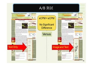 USABILITY TESTINGA/B 測試A/B 測試
78
 