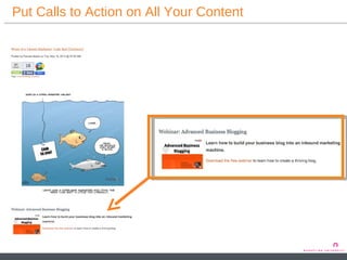 Put Calls to Action on All Your Content 