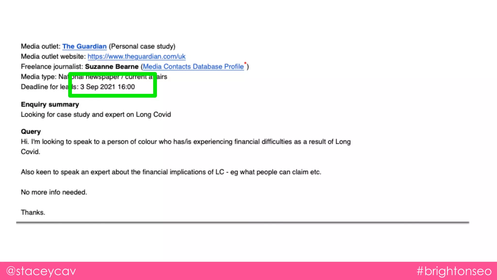 @staceycav #brightonseo
 