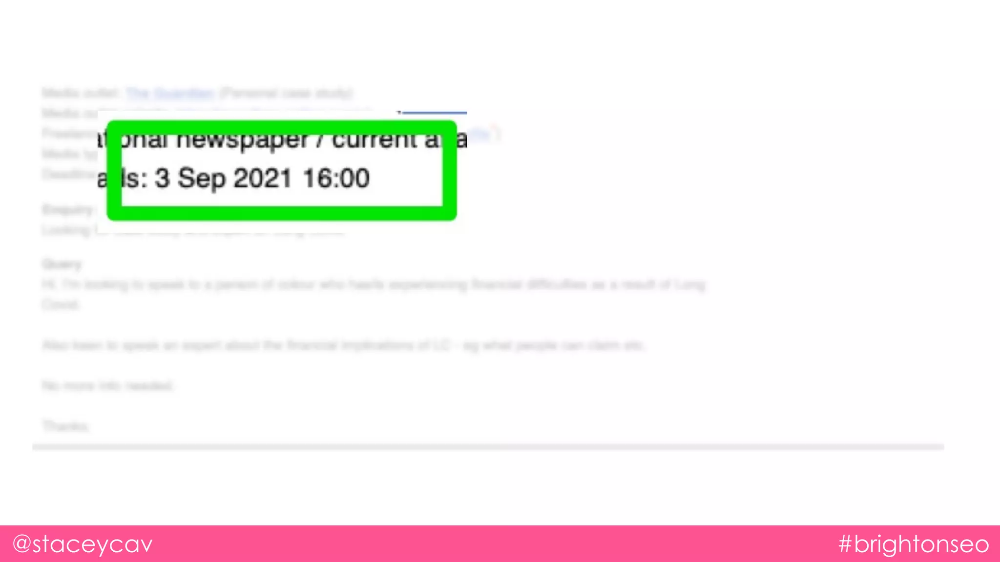 @staceycav #brightonseo
 