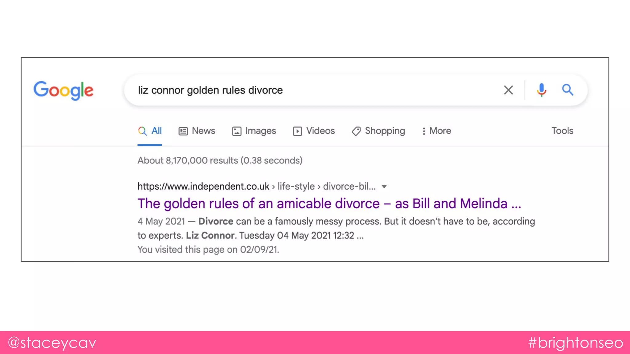 @staceycav #brightonseo
 