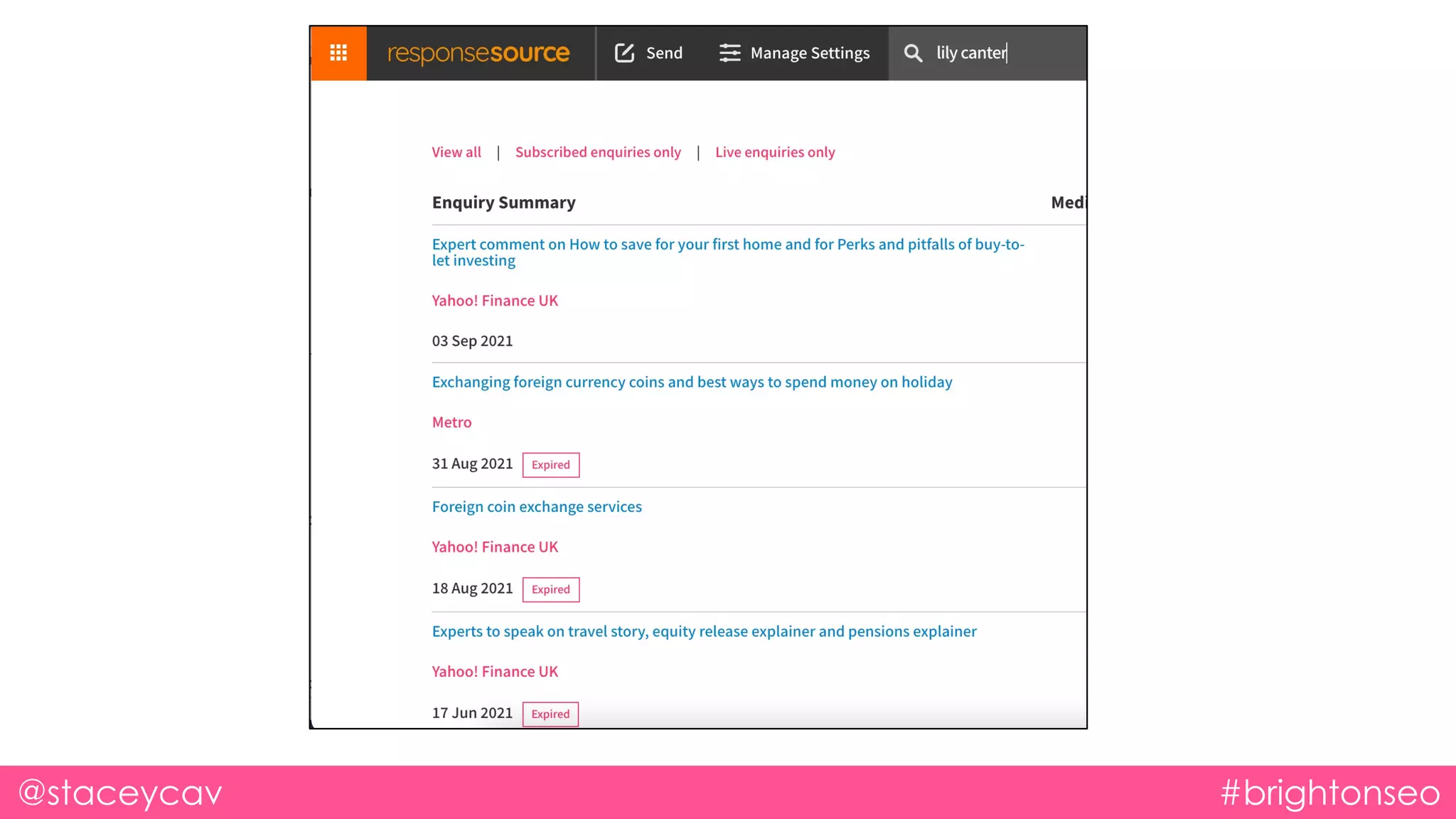 @staceycav #brightonseo
 