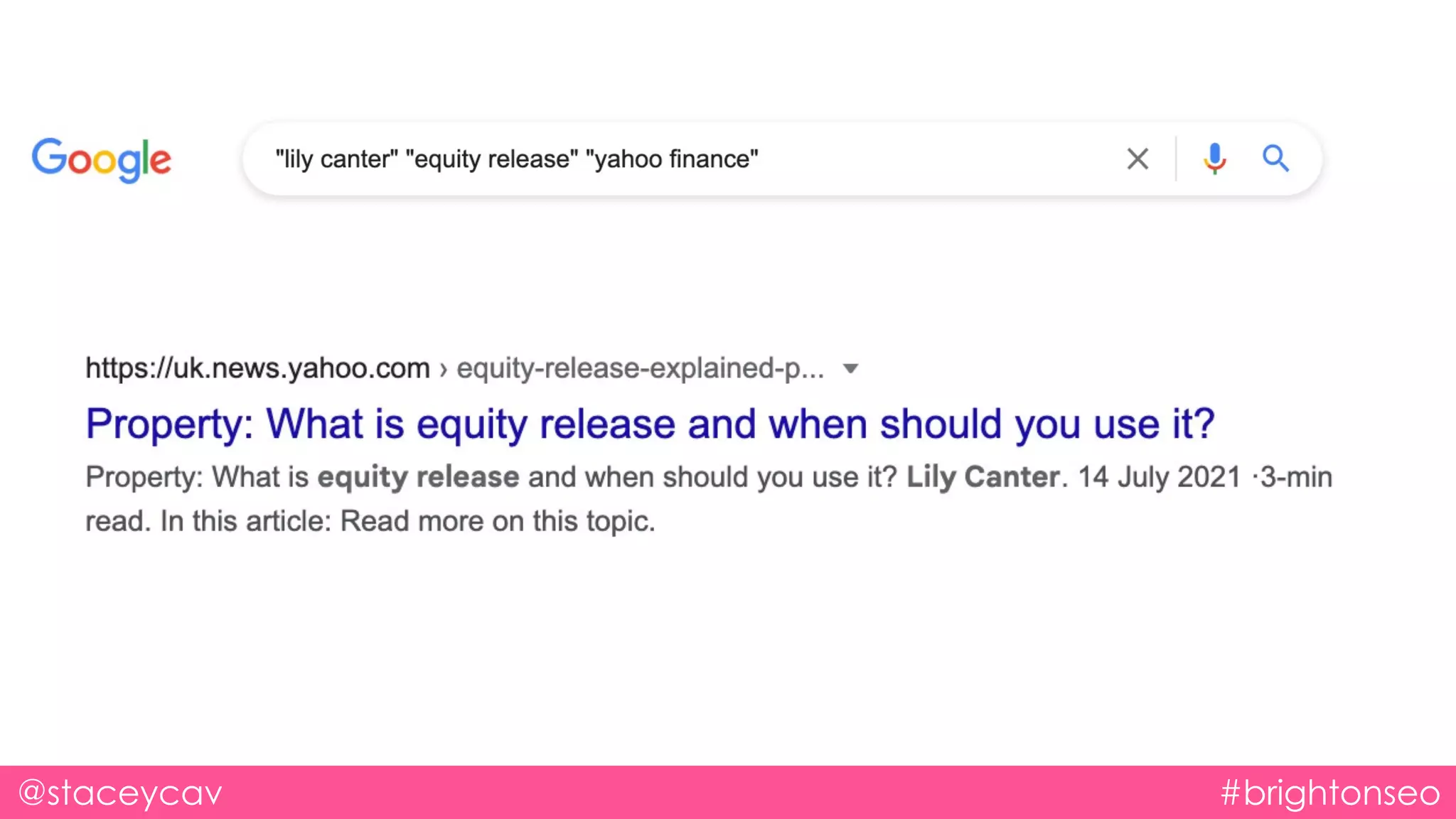 @staceycav #brightonseo
 