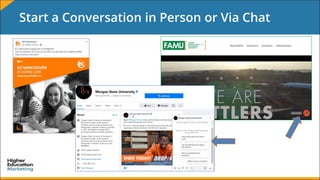 Start a Conversation in Person or Via Chat
 
