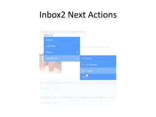 Inbox2 Next Actions