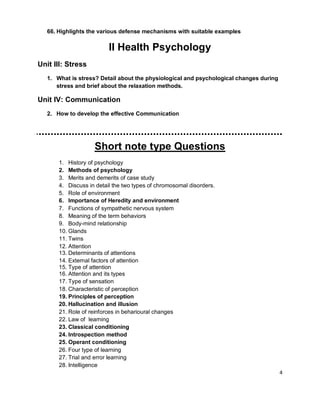 In B P T, essential question for Psychology by S.Lakshmanan ...