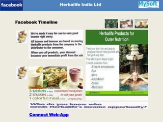 Framework-App
Herbalife India Ltd
Facebook Timeline
Connect Web-App
 