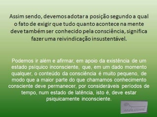 Aula - O que é o inconsciente