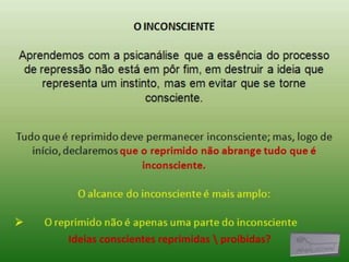 Ideias conscientes reprimidas  proibidas?
 
