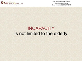 Incapacity Planning - Why It Should Be Part of Your Estate Plan