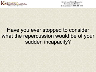 Incapacity Planning: What Is It and Who Needs It