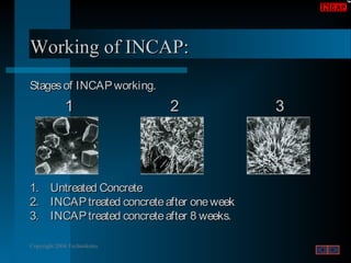 Ppr Incap INCAP In Depth Catalytic Crystallization Waterproofing Compound | PPT