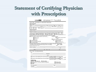 Statement of Certifying Physician
with Prescription
Statement of Certifying PhysicianStatement of Certifying Physician
with Prescriptionwith Prescription
 