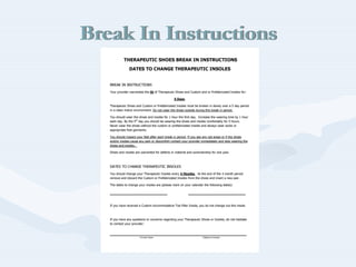 Break In InstructionsBreak In Instructions
 