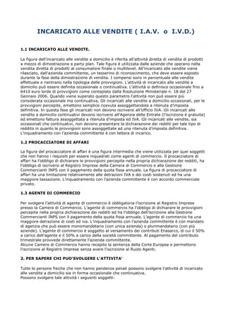 Incaricato alle vendite iav o ivd