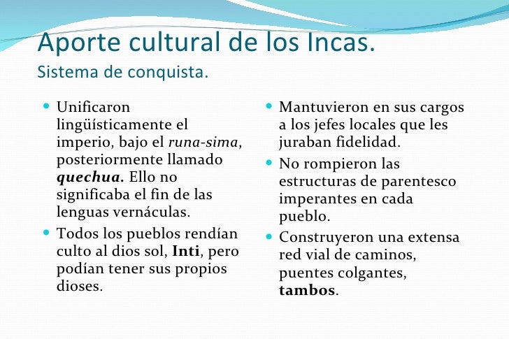 Resultado de imagen para organizacion cultural de los incas