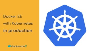 Docker EE
with Kubernetes
in production
 