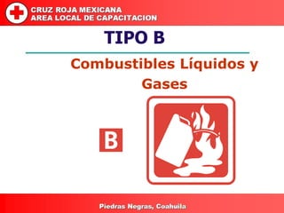 TIPO B Combustibles Líquidos y Gases 