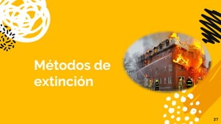 Métodos de
extinción
27
 
