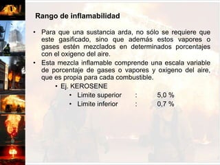 Esto corresponde cuando el gas o vapor se encuentra bajo el límite inferior, es decir existe demasiado aire y poca cantidad de gases o vapores inflamables